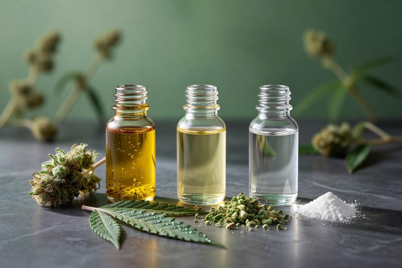 Full spectrum, broad spectrum, isolate — różnice w produktach CBD