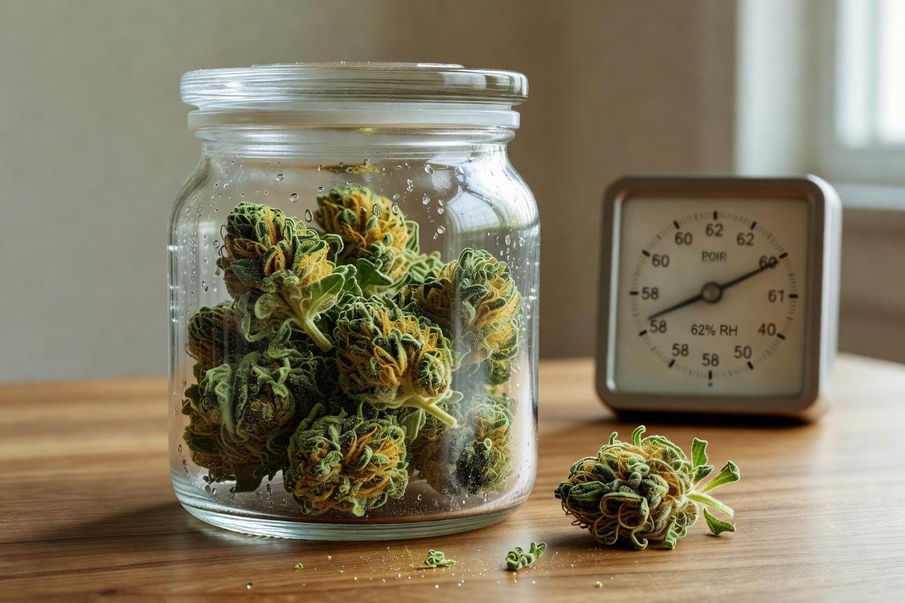 Temperatura przechowywania suszu - stabilność aromatu i kannabinoidów