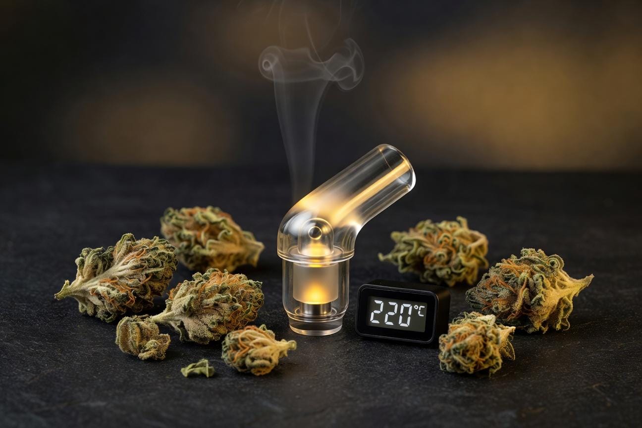 Waporyzacja suszu - temperatura a uwalnianie kannabinoidów