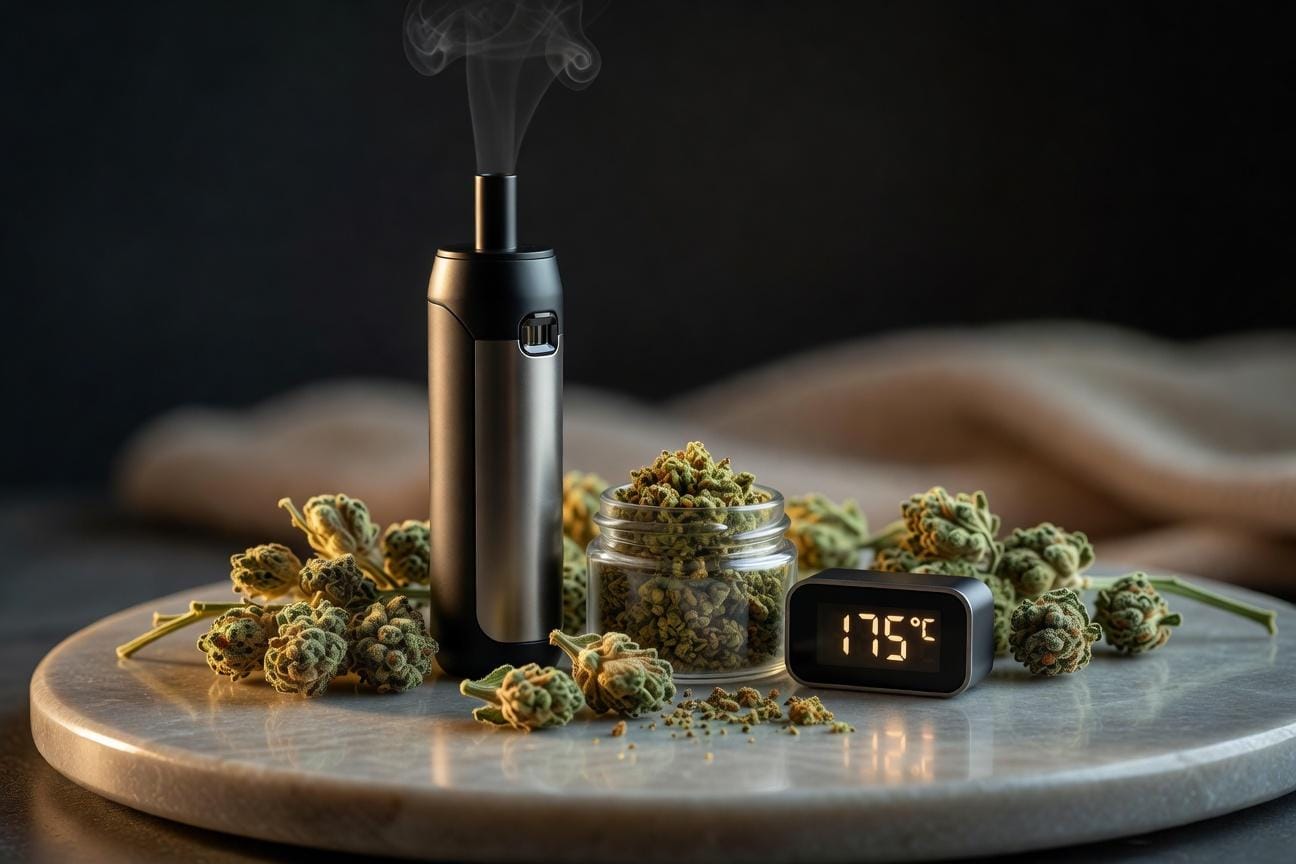 Waporyzacja suszu - temperatura a uwalnianie kannabinoidów