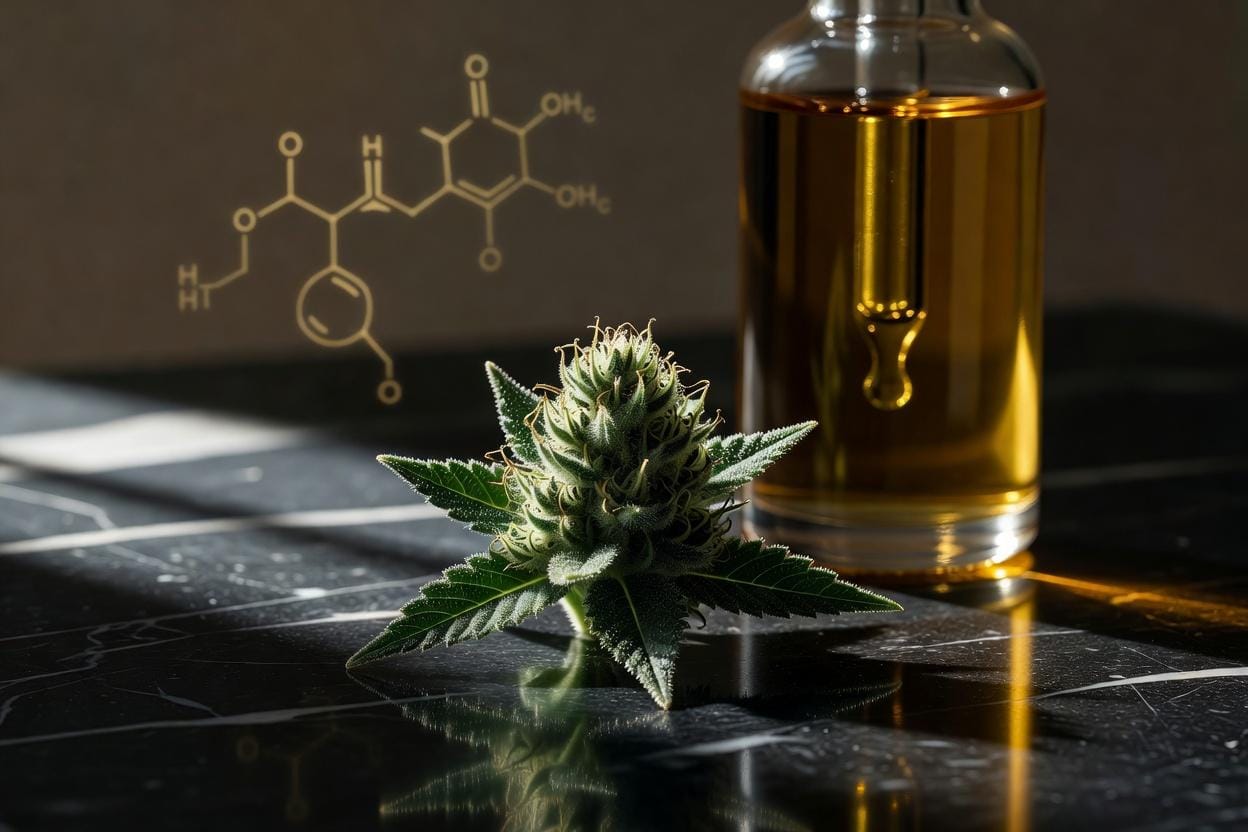 11-hydroksy-THC - metabolit odpowiedzialny za mocniejsze działanie doustne